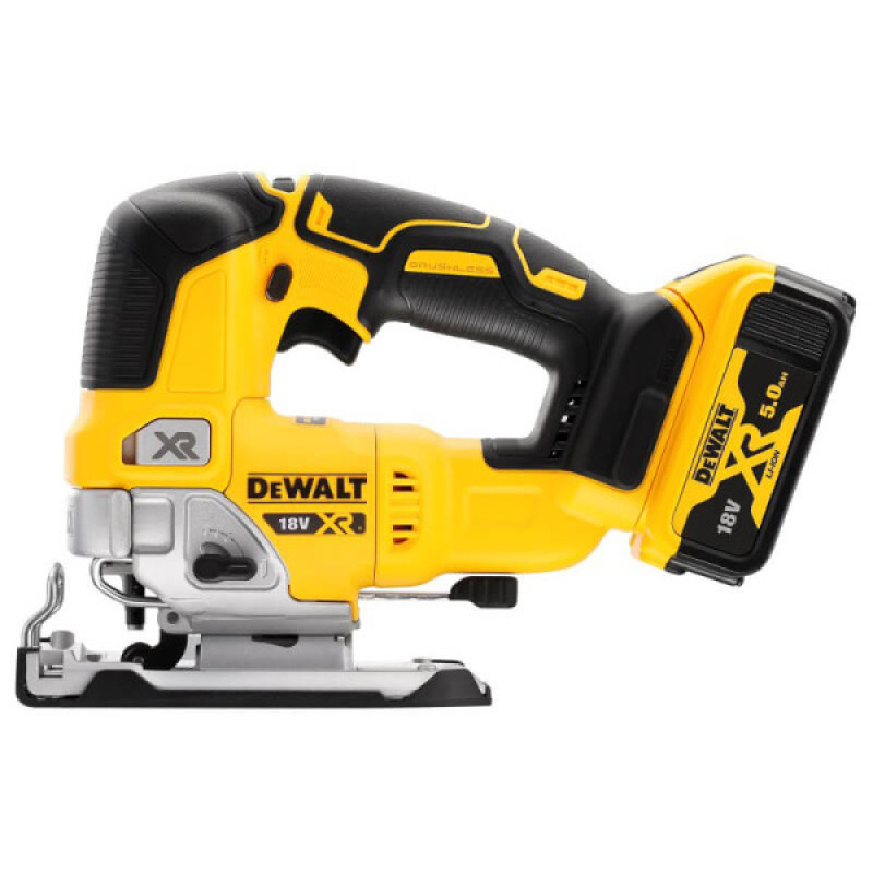 Безщітковий акумуляторний електролобзик DeWALT DCS334P2 18В