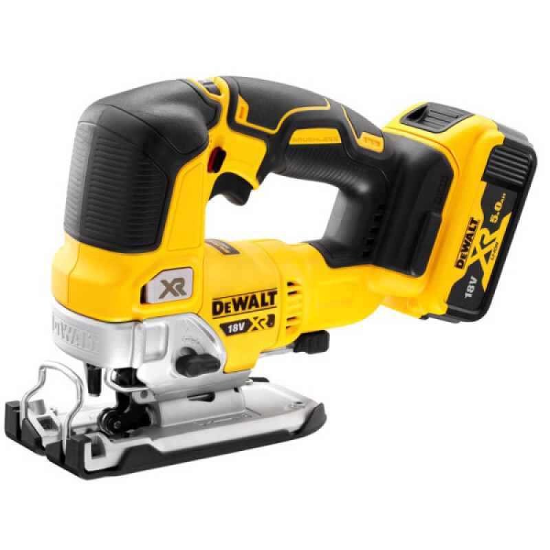 Безщітковий акумуляторний електролобзик DeWALT DCS334P2 18В