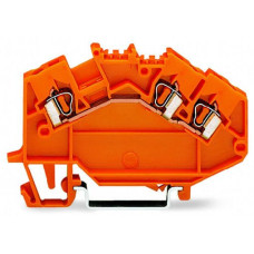 Клемма Wago 780-654 TS 35 (оранжевая)