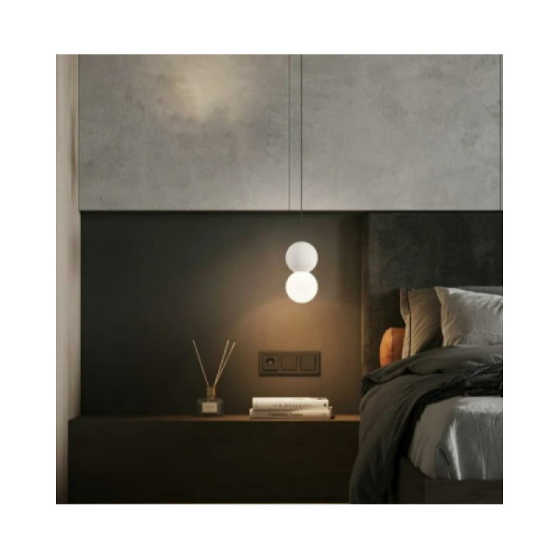 Подвесной светильник, люстра Kloodi DECO_PE-SONYA80 3W 3K WH SONYA80 LED 1x3W 3000К 120Lm IP20 белый