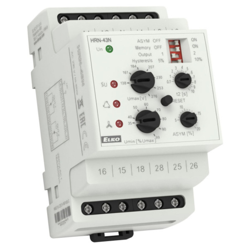 Реле контролю фаз HRN-43N/24V