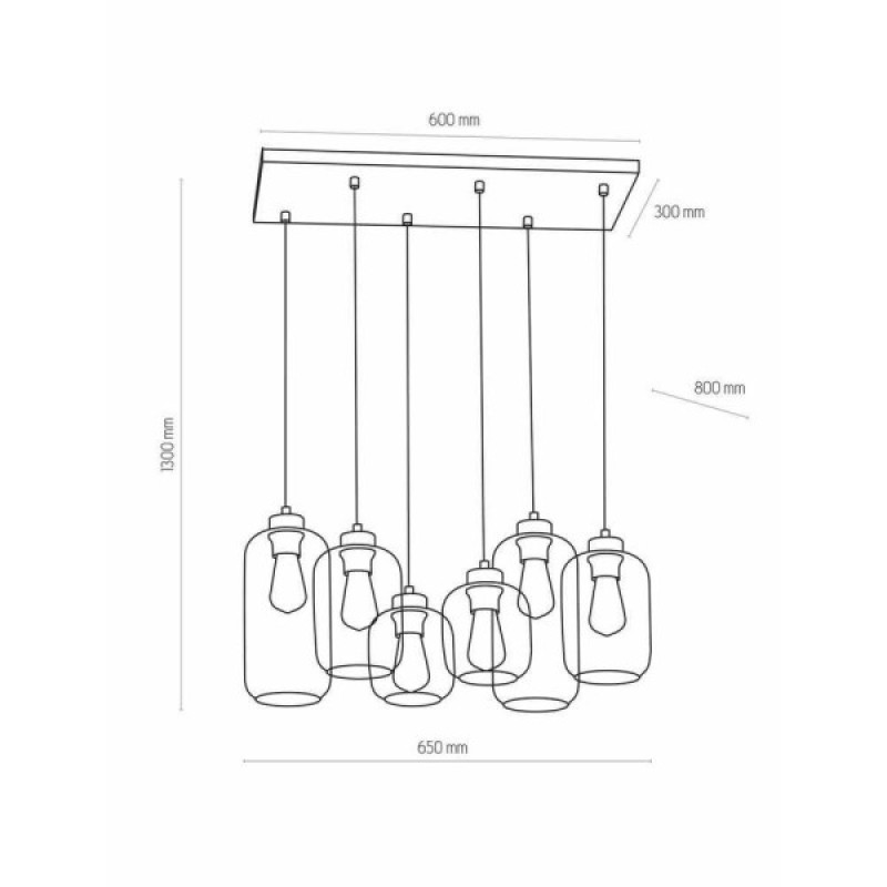 Підвісний світильник, люстра TK lighting 1027 Marco