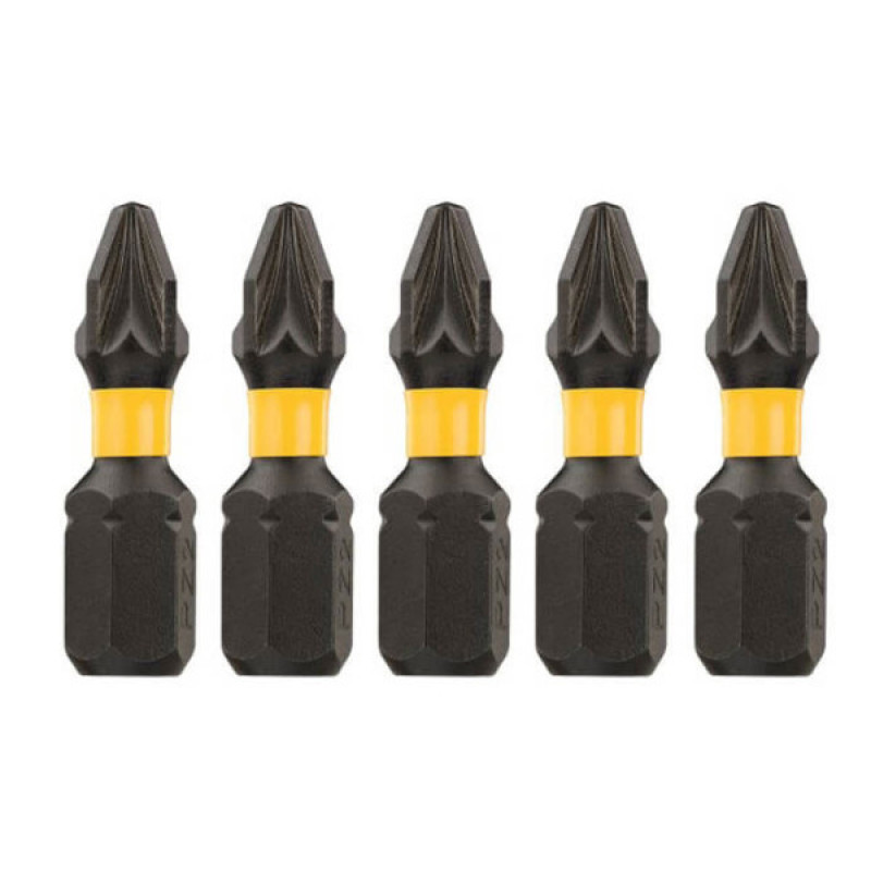 Ударные биты DeWALT Impact torsion extreme Pozidriv PZ2х25мм (5шт)