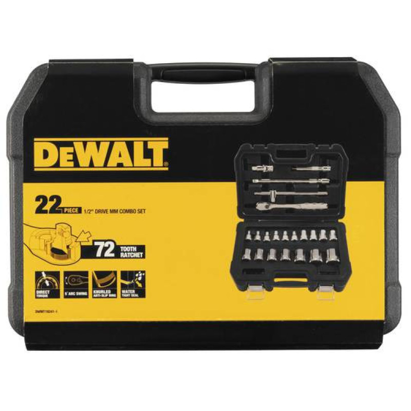 Набор головок DeWALT DWMT19241-1 1/2" 22 предметов