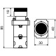 Кнопка Аско-Укрем XB2-BW3471 с подсветкой красная (A0140010022)