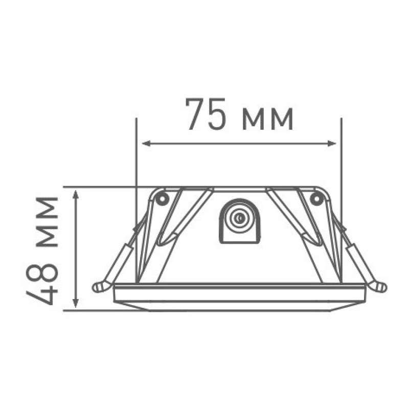 Квадратный светильник Maxus SDL 3-step 9Вт 3000/4100K (1-MAX-01-3-SDL-09-S)