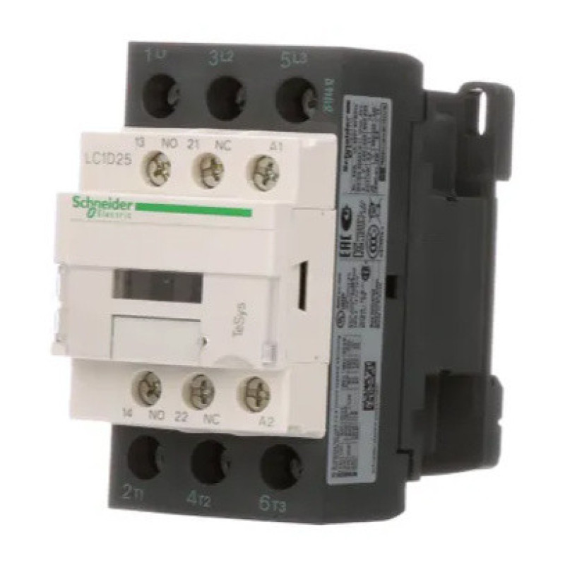 Контактор Schneider Electric TeSys 3Р, 25A, НВ+НЗ