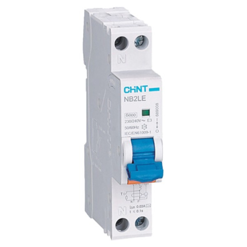 Дифавтомат Chint NB2LE 1P+N C16 30мА AC 6кА (689002)