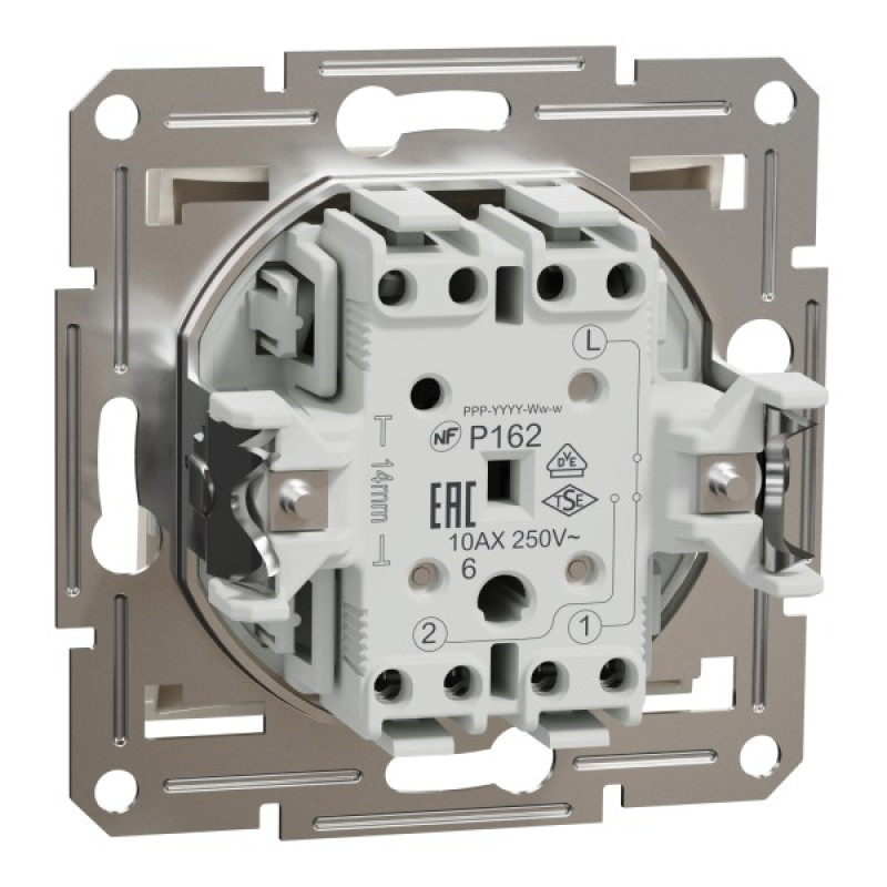 Прохідний перемикач Schneider Electric Asfora без рамки кремовий (EPH0470123)