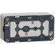 Накладна 2-місна розетка Schneider Electric MUR39035 із з/к та шторками IP55 (біла)