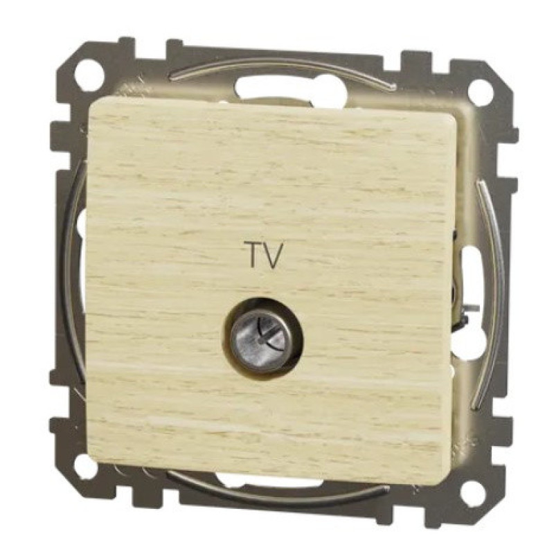 Конечная TV-розетка 4 дБ Schneider Electric Sedna Design & Elements береза SDD180471