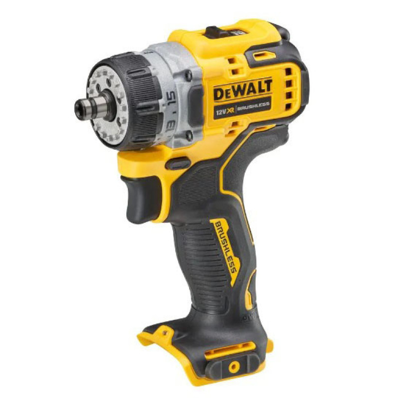 Бесщеточная дрель-шуруповерт DeWALT DCD703NT XR Li-Ion 12В со сменными насадками
