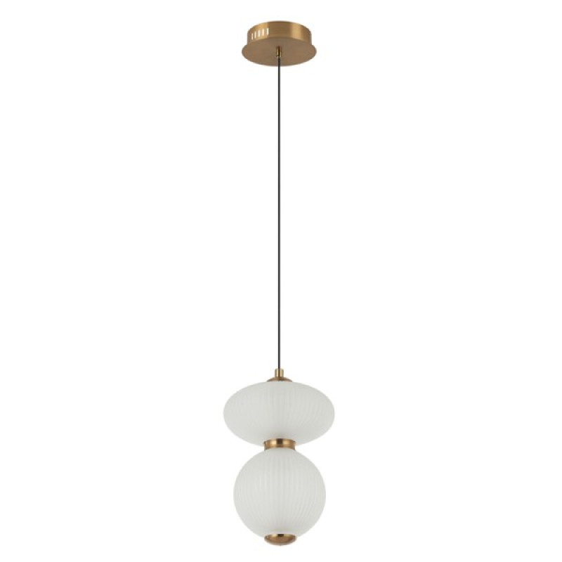 Підвісний світильник, люстра Italux PND-8545-2-AB-WH Nico LED 2x8W 3000K 825Lm IP20 білий