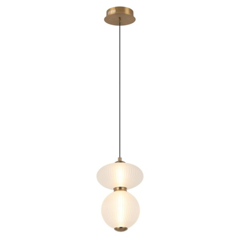 Підвісний світильник, люстра Italux PND-8545-2-AB-WH Nico LED 2x8W 3000K 825Lm IP20 білий