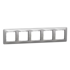 Рамка 5-местная Schneider Electric Sedna Design алюминий SDD313805