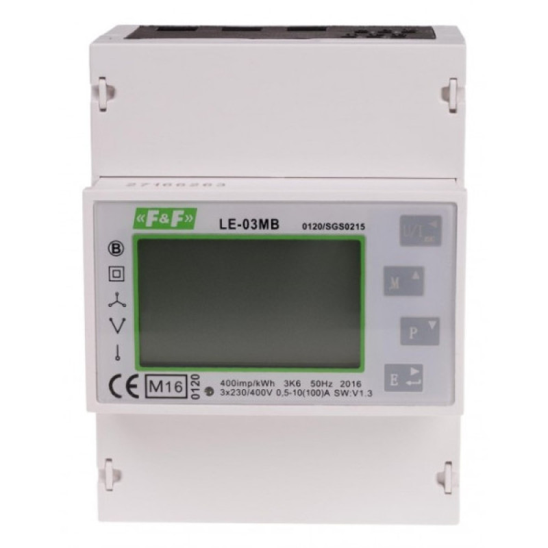 Счетчик электроэнергии F&F LE-03MB 3х230/400В 100А