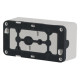 Накладной горизонтальный блок подрозетников Schneider Electric MUR39914 IP55 (белый)