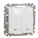 Кнопковий вимикач Schneider Electric Sedna Design & Elements для жалюзі білий SDD111114
