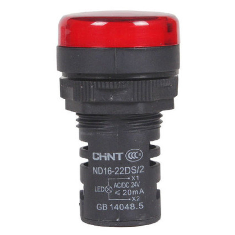 Індикатор Chint ND16-22D/2 AC/DC 230В червоний (593075)