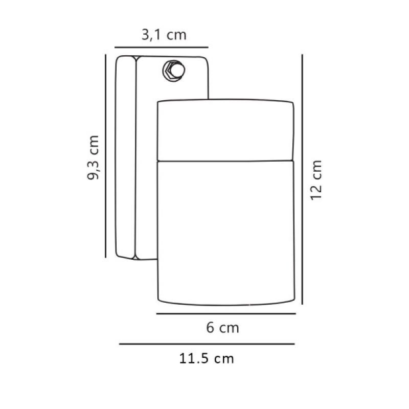 Вуличний світильник Nordlux 21269903 Tin GU10 1x35W IP54 чорний