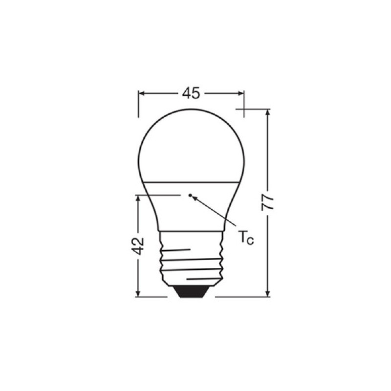 Светодиодная лампочка Osram 4099854022005 LED Star Classic P60 Frosted E27 1x6.5W 4000K 806Lm IP20