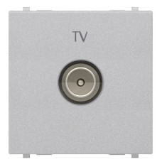 TV розетка ABB Zenit N2250.7 PL 2М (серебро)