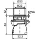 Кнопка Аско-Укрем TB5-AW34M5 с подсветкой красная (A0140010174)
