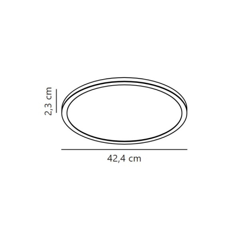 Світильник стельовий Nordlux 2210626103 Oja LED 1x19W 2700K 2200Lm IP20 чорний