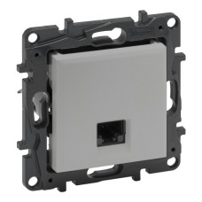 Механизм розетки компьютерной RJ-45 UTP Cat.5e Legrand Niloe Step алюминий