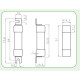 Запобіжник ETI 002637109 CH 14x51 gPV 25A 1000V (10kA)