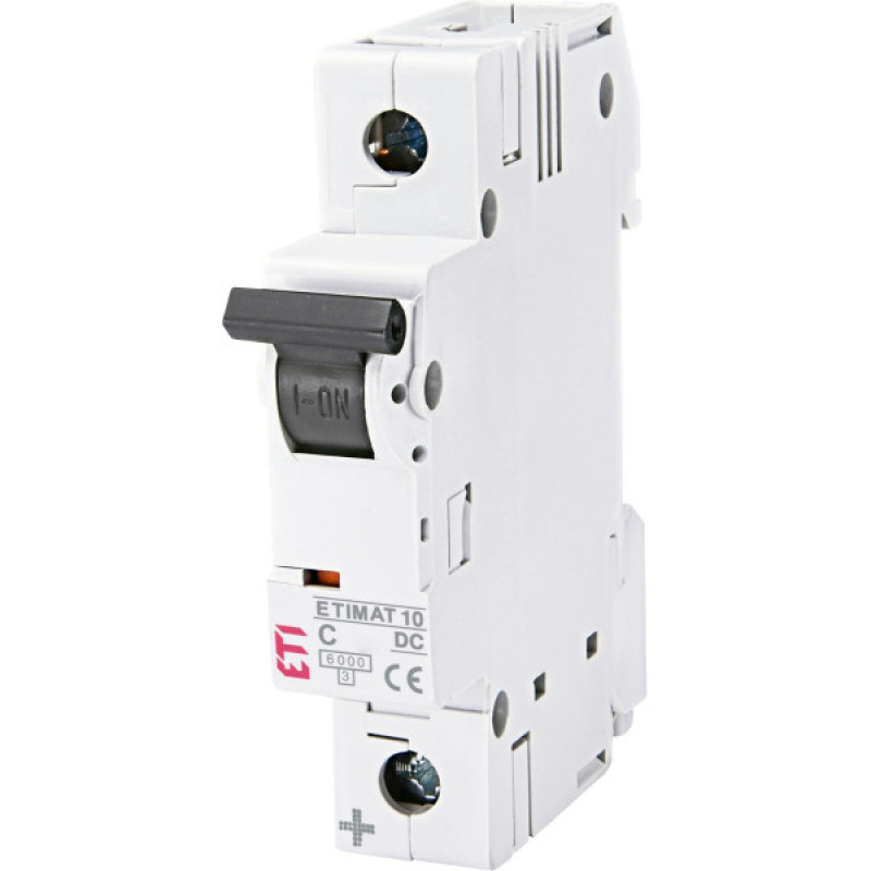 Автоматичний вимикач ETI 002137707 ETIMAT 10 DC 1p C 1.6A (6kA)