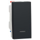 Одноклавишный переключатель Schneider Electric NU310354S с нейтралью 10А 1М (антрацит)
