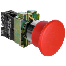Кнопка грибок Chint Ø40мм с самовозвратом NP2-BC42 без подсветки красная 1NC IP40 (573974)