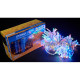 Вулична різнокольорова LED гірлянда Delux EN STRING 200LED (90012981) 20м (2х10м) 40 миготливих діодів IP44 білий шнур