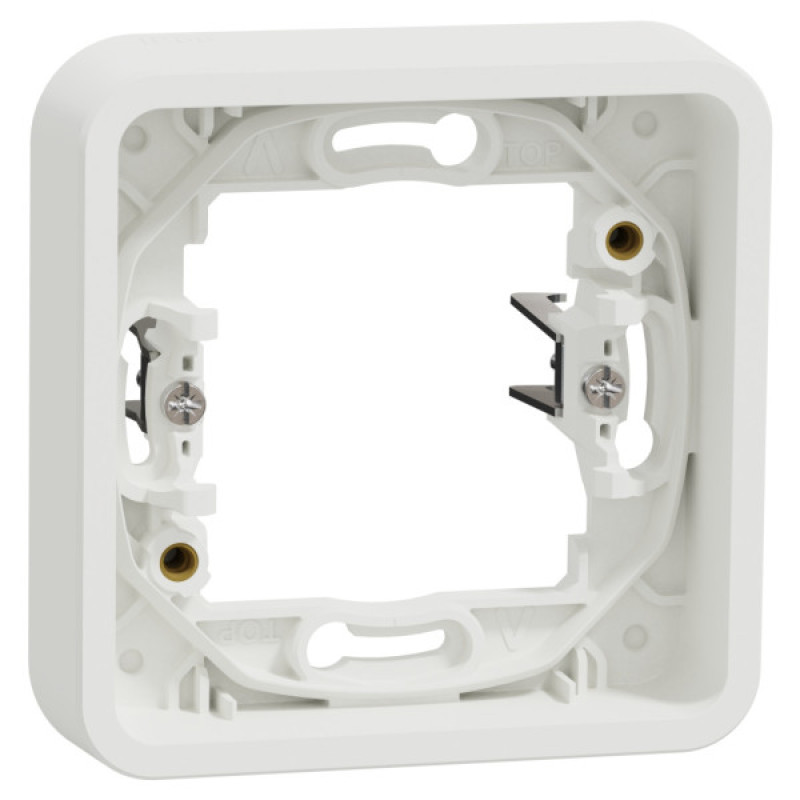 Одноместная рамка Schneider Electric MUR39108 с зажимами IP55 (белая)
