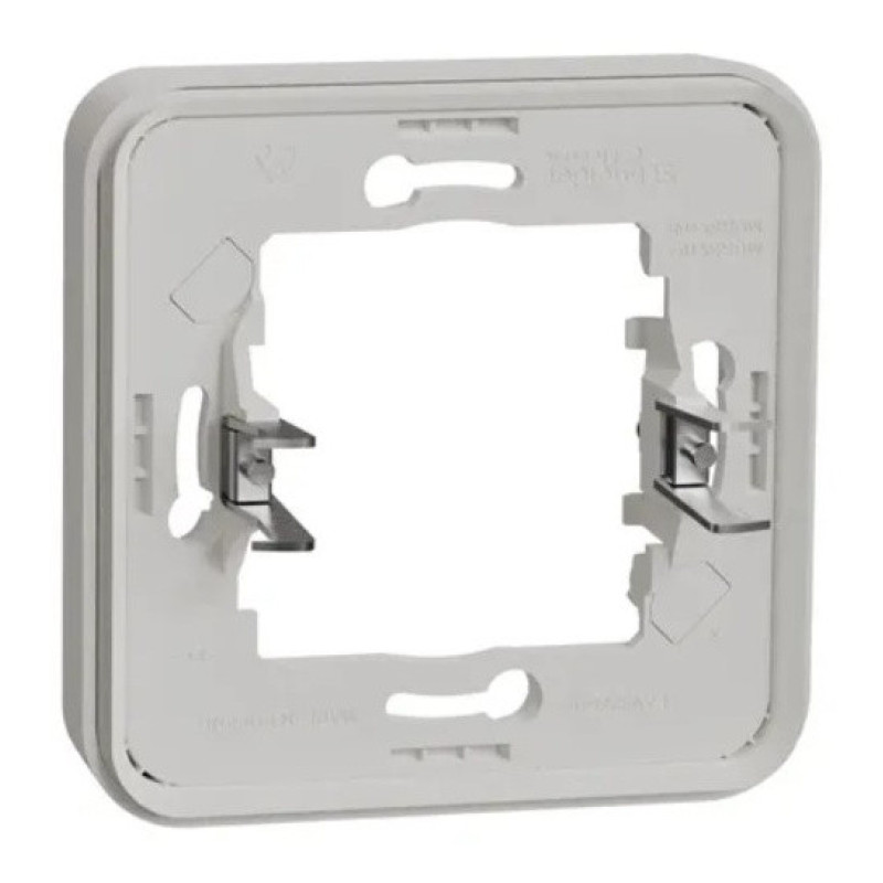 Одноместная рамка Schneider Electric MUR39108 с зажимами IP55 (белая)