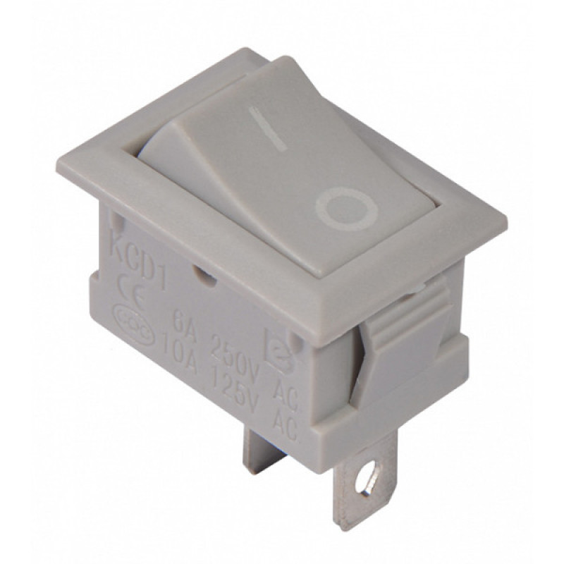 Перемикач Аско-Укрем KCD1-101 Grey/Grey сірий (A0140040051)