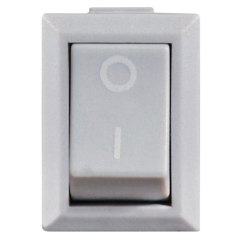 Перемикач Аско-Укрем KCD1-101 Grey/Grey сірий (A0140040051)