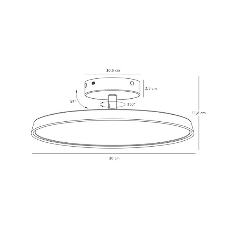 Люстра Nordlux 2320546001 Kaito LED 1x15W 3000K 1500Lm IP20 біла