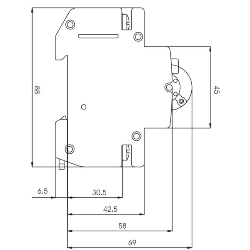 Дифференциальный автомат ETI 002173221 KZS-2M C 6/0.03 тип A (10kA)