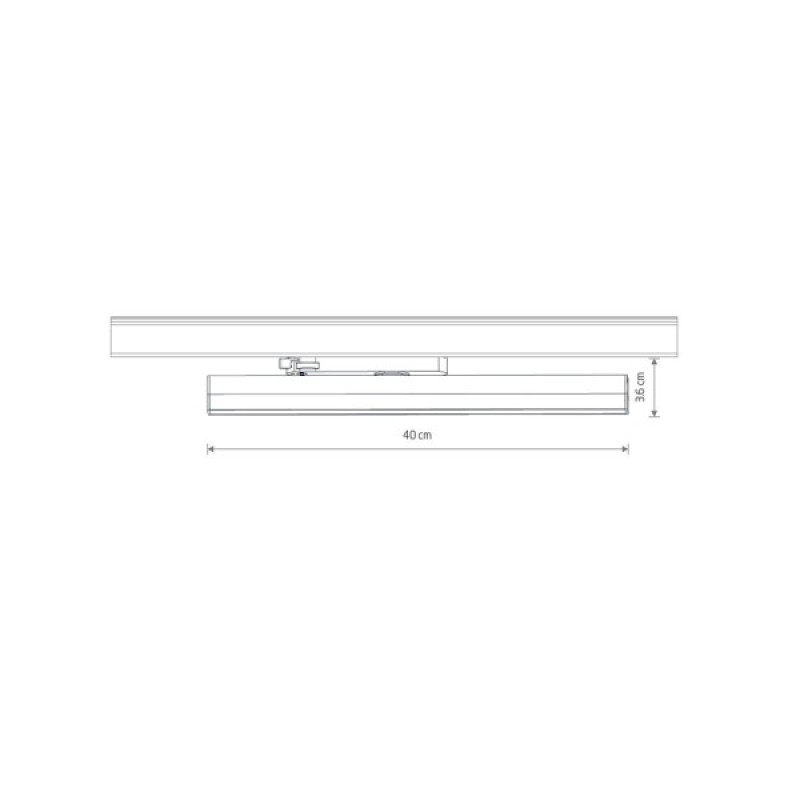 Трековий світильник Nowodvorski 12317 CTLS Line LED 1x20W 4000K IP20 чорний