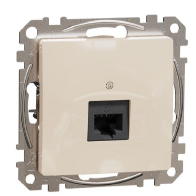 Компьютерная розетка Schneider Electric Sedna Design & Elements RJ45 кат. 5е UTP бежевая SDD112451