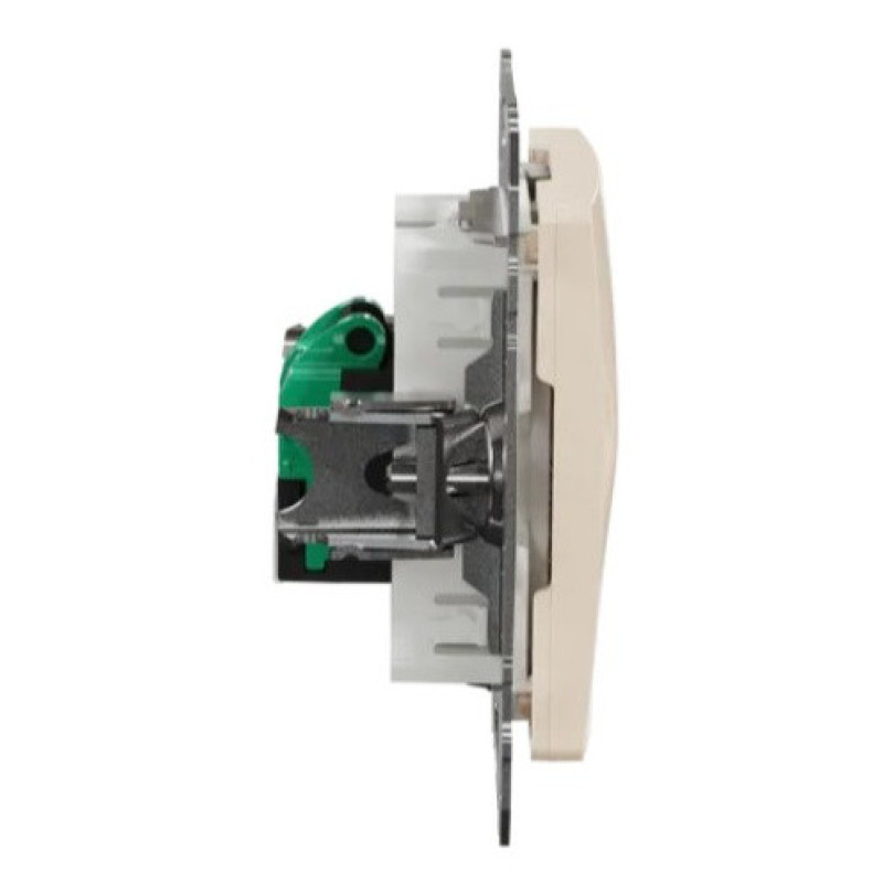 Компьютерная розетка Schneider Electric Sedna Design & Elements RJ45 кат. 5е UTP бежевая SDD112451