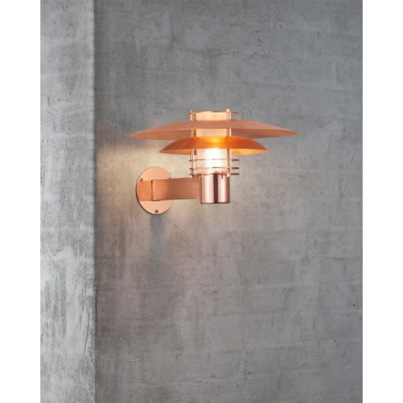 Вуличний світильник Nordlux 24381030 Phoenix E27 1x16W IP54 мідний