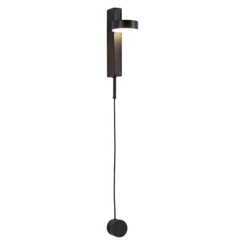 Бра, настенный светильник Kloodi WA-CLOCK 210 5W 3K BK IP20 черный