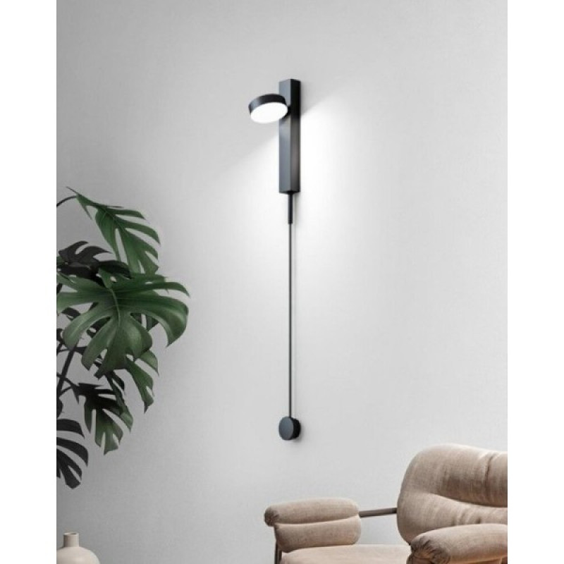 Бра, настенный светильник Kloodi WA-CLOCK 210 5W 3K BK IP20 черный