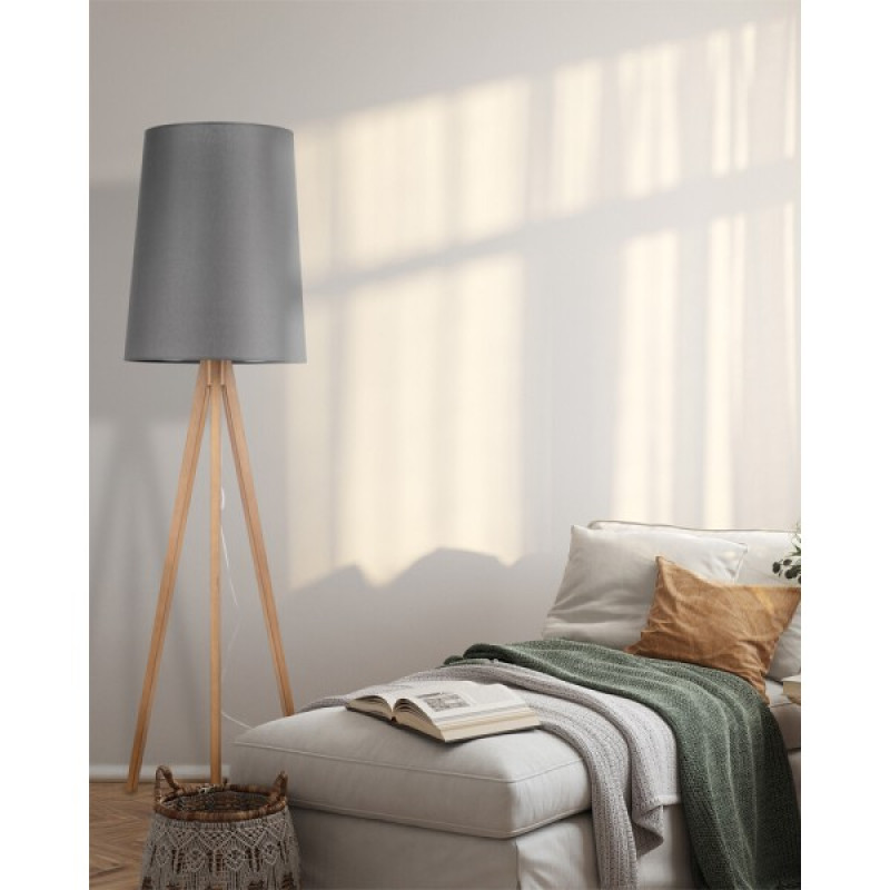 Торшер TK Lighting 5046 Walz E27 1x15W IP20 серый