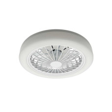 Люстра с вентилятором, потолочный светильник с пультом Goldlux 341310 Zambia LED 1x24W 3000K/4000K/6500K+RGB 3200Lm IP20 белая