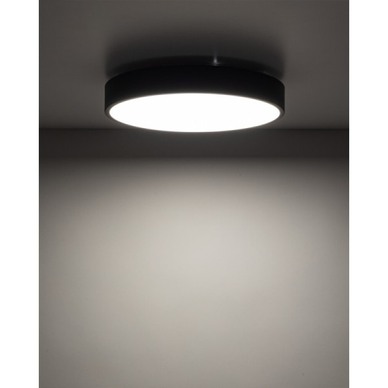 Світильник стельовий TK Lighting 18280 Velis LED 1x24W 3000K/4000K/5500K 1100Lm IP54 чорний