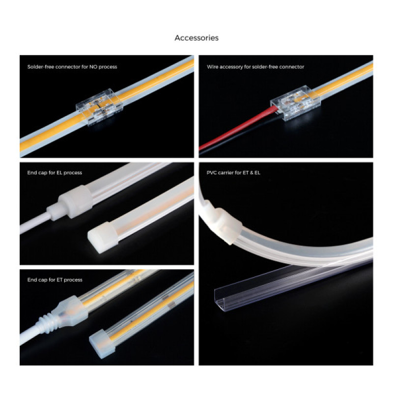 LED лента COLORS COB-24V-IP67 8W 660Lm 4000K 5м (DF6-24V-8mm-IP67-NW)
